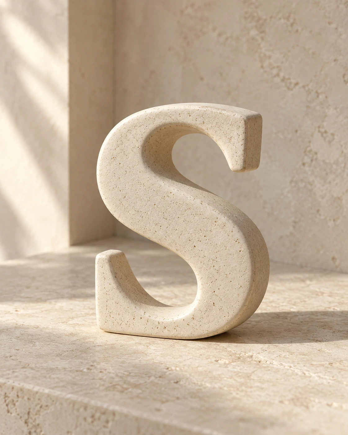 Simm Letter — Warm ivory